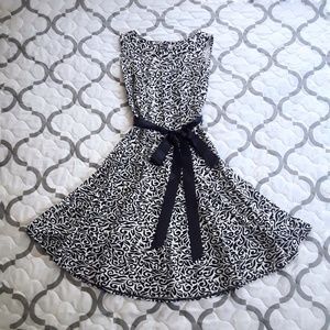 Navy Blue and White •Haani Petite• Dress